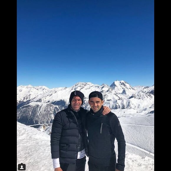 Zinédine Zidane fête l'anniversaire de son fils Enzo sur Instagram, le 24 mars 2018.