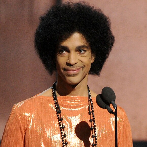 Prince lors des 57e Grammy Awards, le 8 février 2015 à Los Angles. L'artiste est mort le 21 avril 2016 à 57 ans.