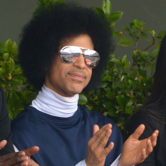Prince à Roland-Garros à Paris le 2 juin 2014