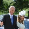 David Matthews et sa femme arrivent au mariage de leur fils James avec Pippa Middleton à Berkshire le 20 mai 2017