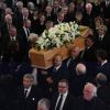 Obsèques de Stephen Hawking à l'église St Mary the Great de l'université de Cambridge. Le 31 mars 2018.