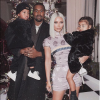 Kim Kardashian, Kanye West et leurs enfants North et Saint West. Décembre 2017.
