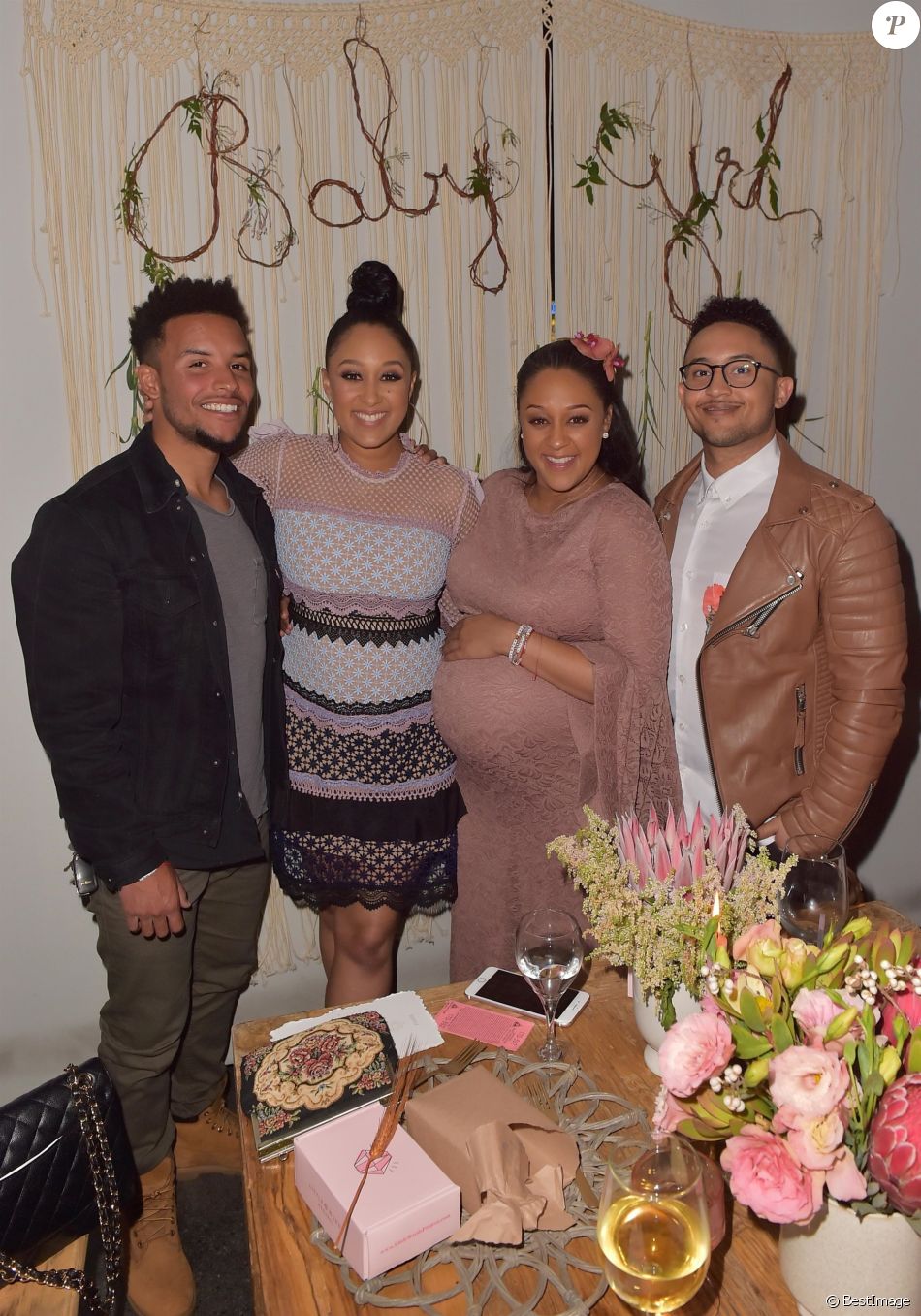 Tamera Mowry et sa soeur Tia Mowry enceinte, Tahj Mowry - Tia Mowry