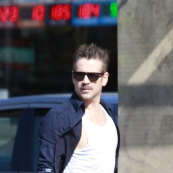 Exclusif - Colin Farrell est allé prendre un café à Hollywood, le 18 février 2018