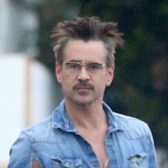 Exclusif - Colin Farrell se prend une amende avant d'aller déjeuner avec sa compagne à Los Angeles le 3 janvier 2018.