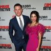 Channing Tatum et sa femme Jenna Dewan Tatum lors de la première de ''Comrade Detective'' au Arclight Theatre à Hollywood, le 3 août 2017.