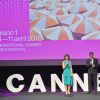 Fleur Pellerin, présidente de CanneSéries, et David Lisnard, maire de Cannes - Soirée d'ouverture de la 1e édition du festival CanneSéries le 4 avril 2018, à Cannes. © Bruno Bebert/Bestimage