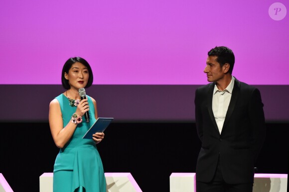 Fleur Pellerin, présidente de CanneSéries, et David Lisnard, maire de Cannes - Soirée d'ouverture de la 1e édition du festival CanneSéries le 4 avril 2018, à Cannes. © Bruno Bebert/Bestimage