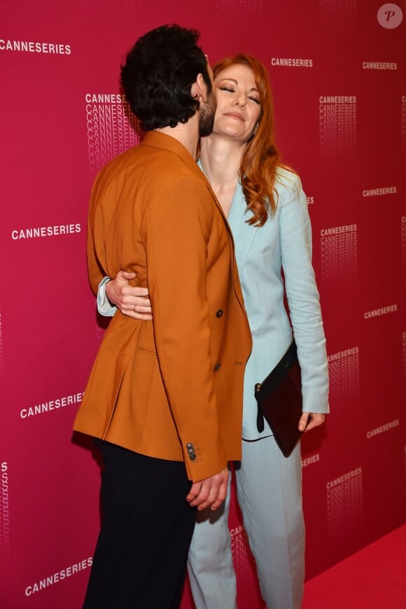 George Blagden et sa compagne Elinor Crawley - Soirée d'ouverture de la 1e édition du festival CanneSéries le 4 avril 2018, à Cannes.  © Bruno Bebert/Bestimage