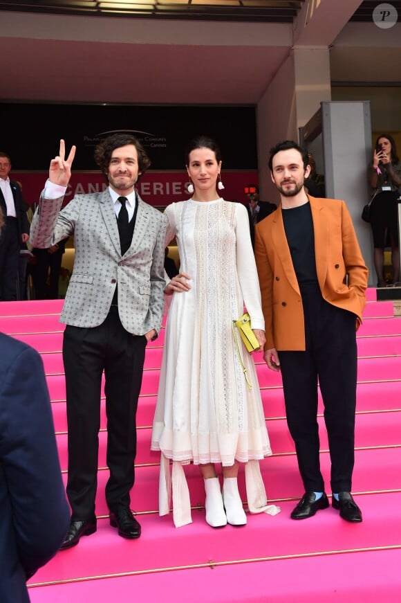 Alexander Vlahos, Elisa Lasowski et George Blagden - Soirée d'ouverture de la 1e édition du festival CanneSéries le 4 avril 2018, à Cannes. © Bruno Bebert/Bestimage