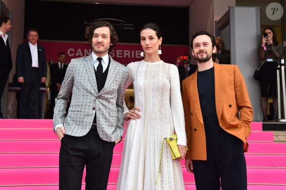 Alexander Vlahos, Elisa Lasowski et George Blagden - Soirée d'ouverture de la 1e édition du festival CanneSéries le 4 avril 2018, à Cannes. © Bruno Bebert/Bestimage