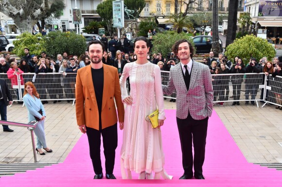 Alexander Vlahos, Elisa Lasowski et George Blagden - Soirée d'ouverture de la 1e édition du festival CanneSéries le 4 avril 2018, à Cannes. © Bruno Bebert/Bestimage