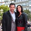 Franck Sémonin et sa femme Hélène - Soirée d'ouverture de la 1e édition du festival CanneSéries le 4 avril 2018, à Cannes.  © Bruno Bebert/Bestimage