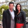 Franck Sémonin et sa femme Hélène - Soirée d'ouverture de la 1e édition du festival CanneSéries le 4 avril 2018, à Cannes.  © Bruno Bebert/Bestimage