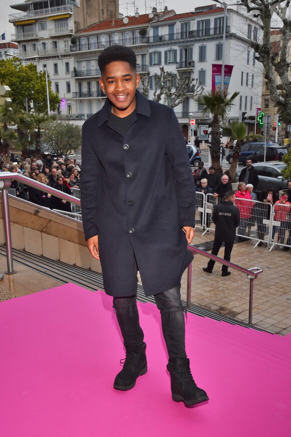 Lisandro Cuxi, le gagnant de la 6e édition de "The Voice" - Soirée d'ouverture de la 1e édition du festival CanneSéries le 4 avril 2018, à Cannes. © Bruno Bebert/Bestimage