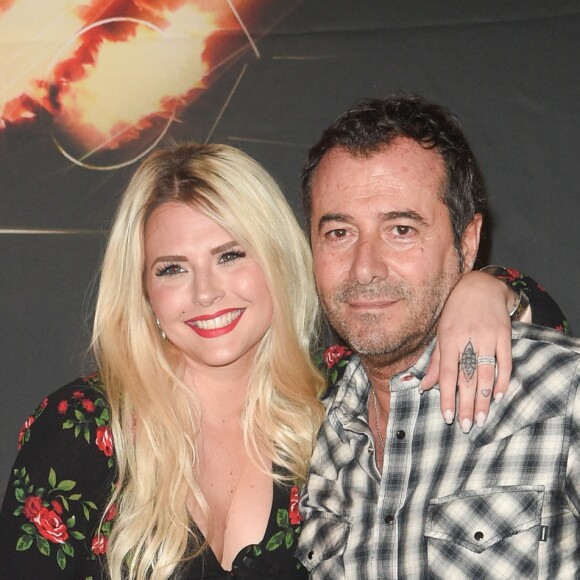 Kelly Vedovelli et Bernard Montiel - Avant-première du film "Taxi 5" au cinéma le Grand Rex à Paris, France, le 8 avril 2018. © Coadic Guirec/Bestimage