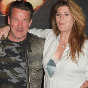 Benjamin Castaldi et sa femme Aurore Aleman - Avant-première du film "Taxi 5" au cinéma le Grand Rex à Paris, France, le 8 avril 2018. © Coadic Guirec/Bestimage