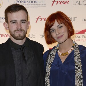 Fauve Hautot et son compagnon Jules - Diner de gala du 93e Grand Prix d'Amerique au Pavillon d'Armenonville le 25 janvier 2014.