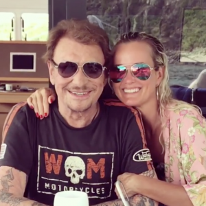 Johnny et Laeticia Hallyday au temps du bonheur à Saint-Barthélemy. Août 2018.