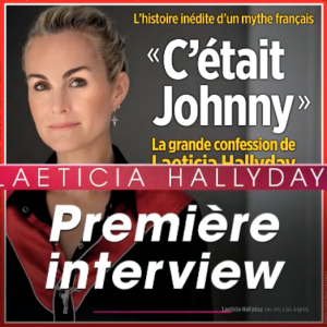 La couverture du Point avec Laeticia Hallyday qui s'exprime pour la première fois depuis la mort de Johnny Hallyday dévoilée lors du JT de TF1, le 11 mars 2018.