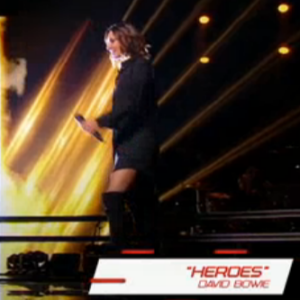 Zazie sexy dans sa robe Yves Saint Laurent - Duels de "The Voice 7", 6 avril 2018, sur TF1