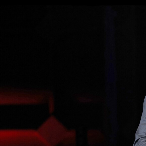 Semi-exclusif - Laurent Gerra sur la scène de l' Olympia lors de son spectacle "Laurent Gerra Sans Modération" à Paris, le 29 décembre 2017. © Alain Guizard/Bestimage