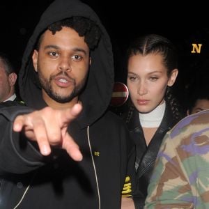 Bella Hadid et The Weeknd arrivent à la boîte de nuit "Cirque le Soir" à Londres, le 1er juin 2016.