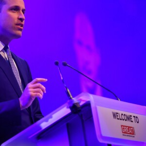 Le prince William, duc de Cambridge, lors de l'ouverture de la réunion des chefs de gouvernement du Commonwealth au centre de conférences Reine Elizabeth II à Londres le 16 avril 2018.