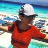 Fabienne Carat divine en bikini lors de ses vacances à Cancun, au Mexique.
