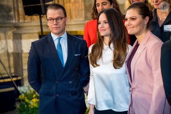 La princesse Sofia de Suède le 17 avril 2018 au Musée de la photographie de Stockholm pour le gala de printemps du Programme de développement des Nations unies.