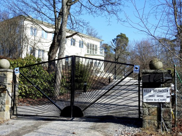 La Villa Solbacken, résidence du prince Carl Philip et de la princesse Sofia de Suède, à Stockholm le 30 mars 2018.