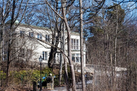 La Villa Solbacken, résidence du prince Carl Philip et de la princesse Sofia de Suède, à Stockholm le 30 mars 2018.
