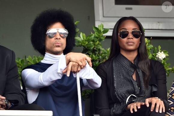 Prince à Roland-Garros à Paris le 2 juin 2014