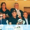 Nicolas Sarkozy et sa nièce Céline, fille de Valeria Bruni-Tedeschi et Louis Garrel, au Monte-Carlo Country Club lors du Rolex Monte-Carlo Masters 2018 à Roquebrune Cap Martin, France, le 21 avril 2018.