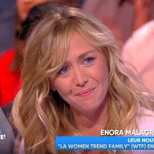 Enora Malagré a fait son grand retour dans "Touche pas à mon poste" (C8) lundi 23 avril 2018 comme invitée, presque un an après avoir quitté l'émission.