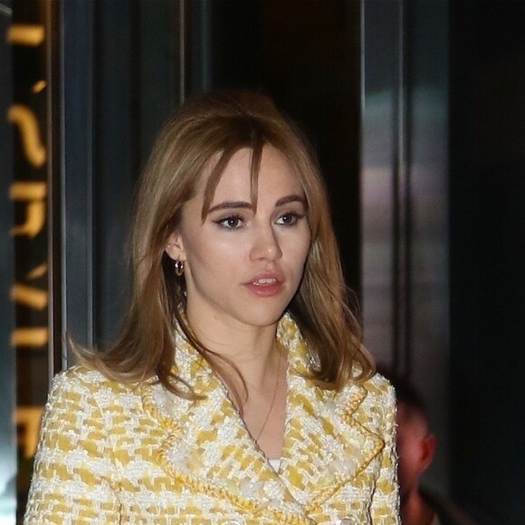 Suki Waterhouse à l'anniversaire de Gigi à New York. Le 23 avril 2018.