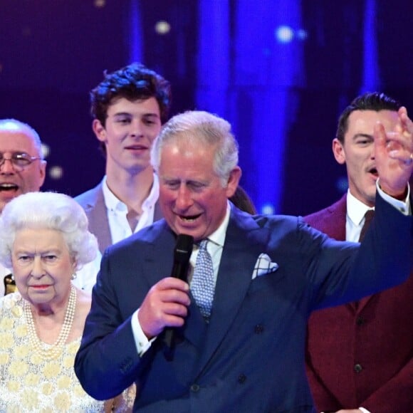 Le prince Charles lors de la soirée pour le 92 anniversaire de la reine Elizabeth II au Royal Albert Hall à Londres le 21 avril 2018.