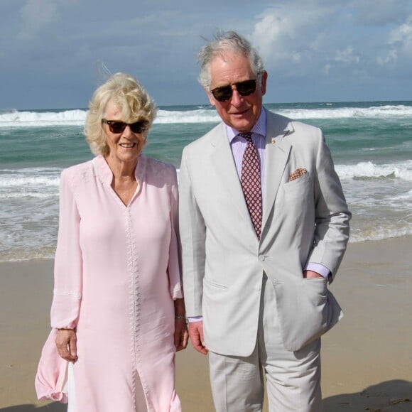 Le prince Charles et Camilla Parker Bowles en visite au village des athlètes des 21ème Jeux du Commonwealth sur la Gold Coast en Australie, le 5 avril 2018.