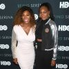 Serena Williams et sa soeur Venus Williams assistent à l'avant-première du documentaire 'Being Serena' consacré à Serena Williams. New York, le 25 avril 2018.