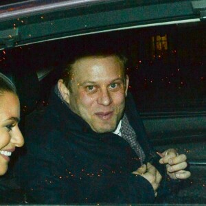 Lea Michele et son nouveau compagnon Zandy Reich quittent leur hôtel à New York le 25 janvier 2018.