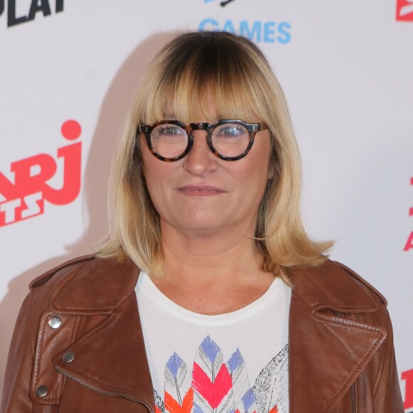 Christine Bravo lors de la conférence de presse de rentrée du groupe NRJ au Musée du Quai Branly à Paris, le 21 septembre 2017. © CVS/Bestimage