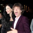 Mick Jagger et L'Wren Scott à la première du film "The Women" à New York en septembre 2008