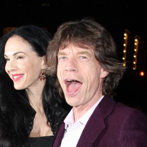 Mick Jagger et L'Wren Scott à la première du film "The Women" à New York en septembre 2008