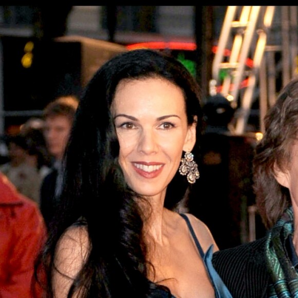 Mick Jagger et sa compagne L'Wren Scott à la première du film "Shine A Light" à Londres en avril 2008