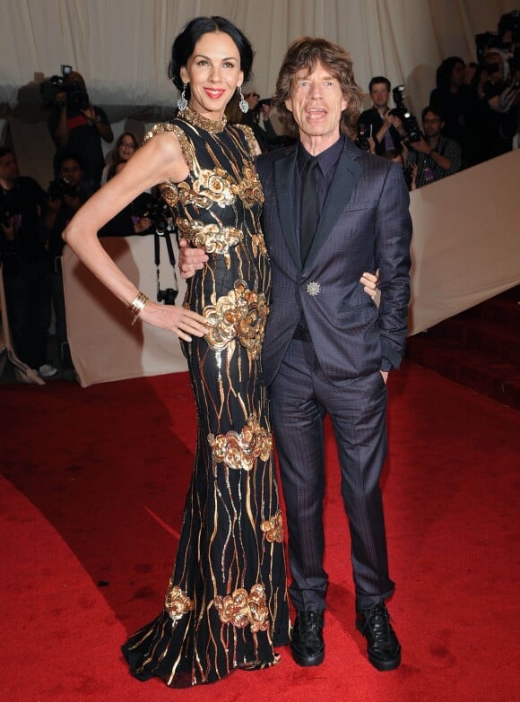 Archives - Mick Jagger et sa compagne L'Wren Scott au gala Costume Institute. Le 2 mai 2011