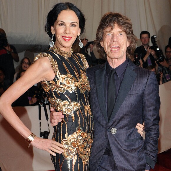 Archives - Mick Jagger et sa compagne L'Wren Scott au gala Costume Institute. Le 2 mai 2011