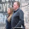 Exclusif - Thomas Markle Jr., demi-frère de Meghan Markle, lors d'une sortie shopping avec sa fiancée Darlene Blount dans la petite ville de Grants Pass dans l'Oregon le 21 février 2018.