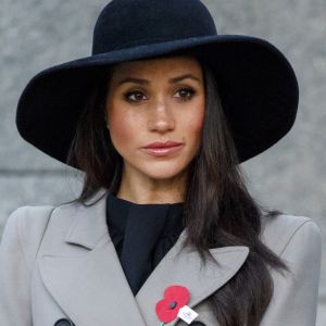 Meghan Markle lors des commémorations de l'ANZAC Day le 25 avril 2018 à Londres