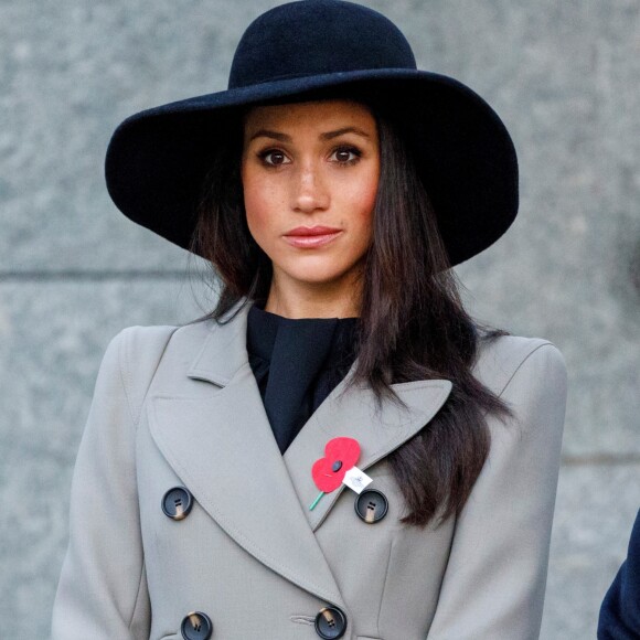 Meghan Markle lors des commémorations de l'ANZAC Day le 25 avril 2018 à Londres