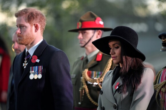 Meghan Markle lors des commémorations de l'ANZAC Day le 25 avril 2018 à Londres